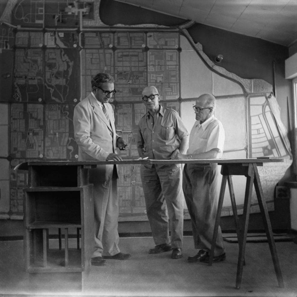 PL Varma Le Corbusier and Pierre Jeanneret