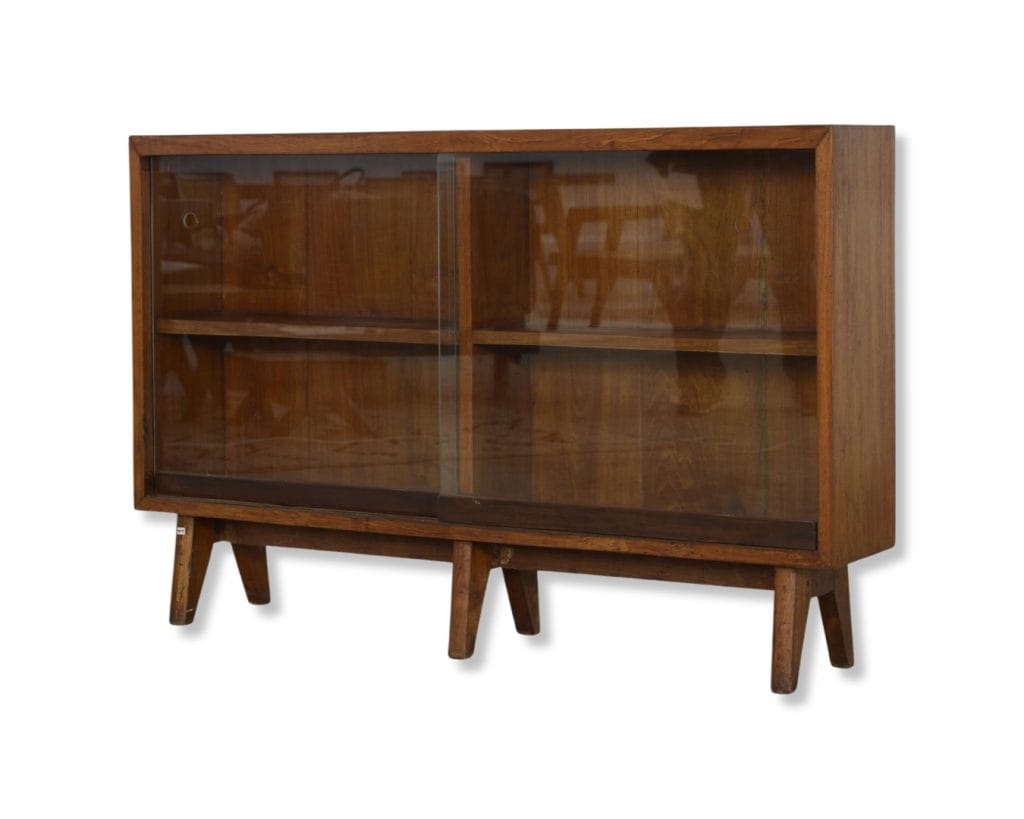 Jeanneret glass front bookcase