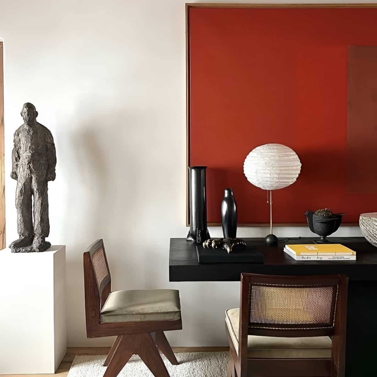 Pierre Jeanneret eclectic interior