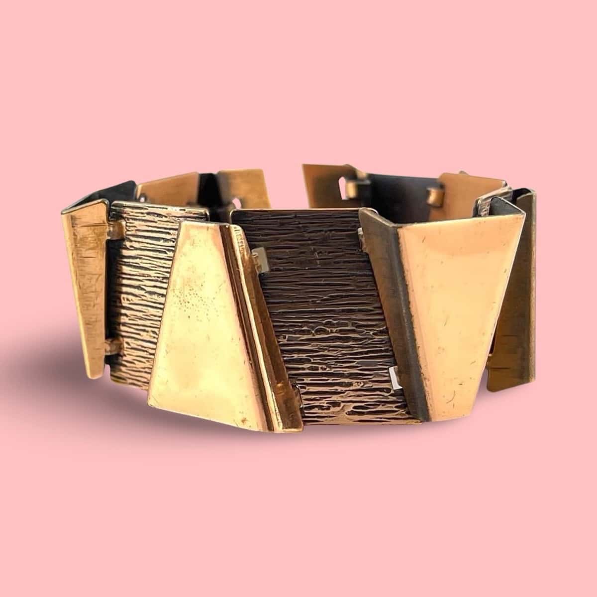 Rebajes copper modernist cuff