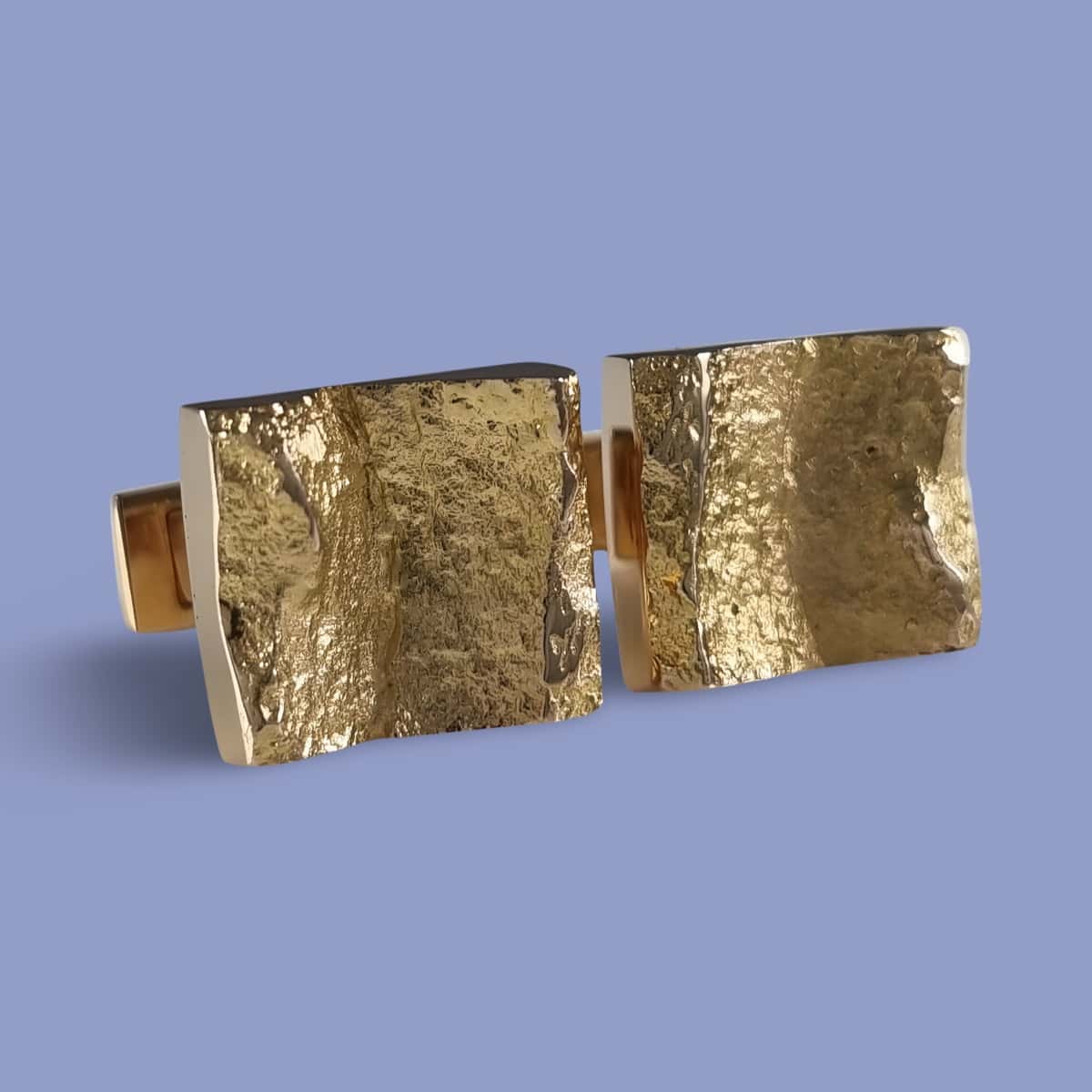 Gold Modernist cufflinks by Bjorn Weckstrom