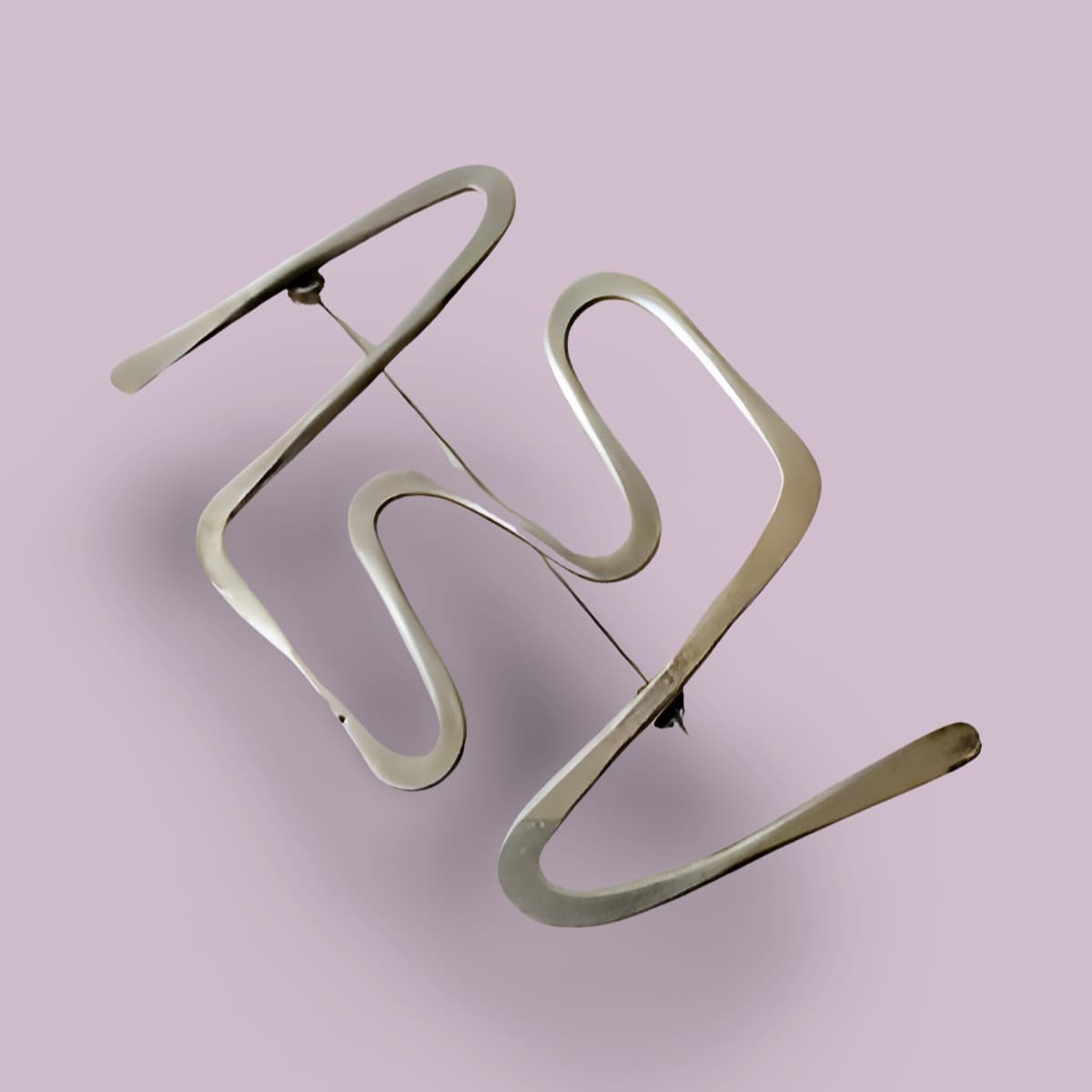 Ed Wiener squiggle brooch