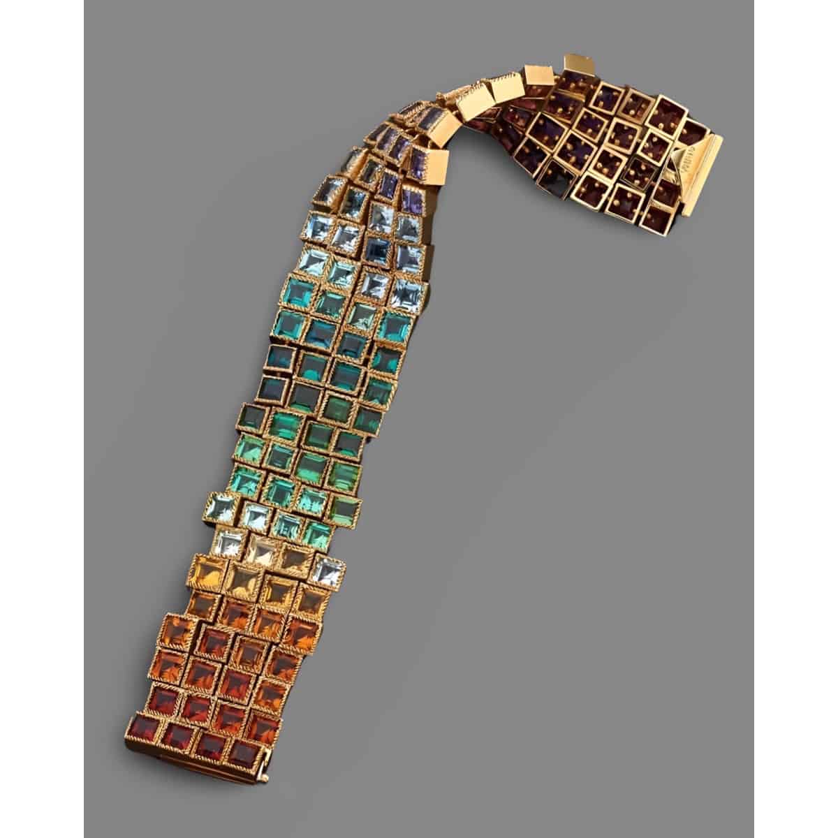 Multi colored bracelet by Andrew grima