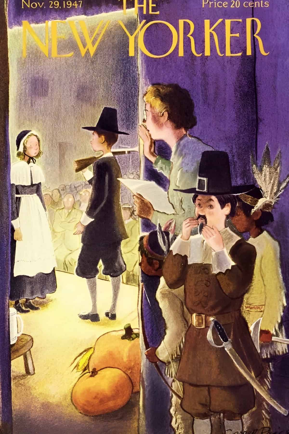 Thanksgiving New Yorker Magazine Cover Nov. 29, 1947. Artist: Garrett Price