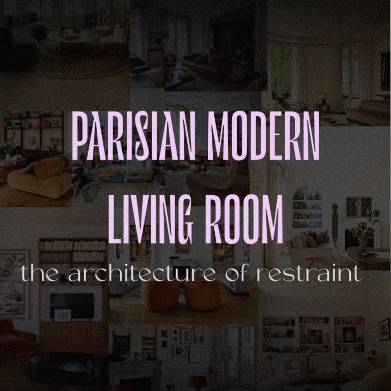 Parisian Modern Living Rooms: The Architecture of Restraint