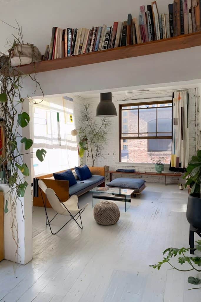 Image showcasing NYC Loft Living Room Ideas: How To Get The Look