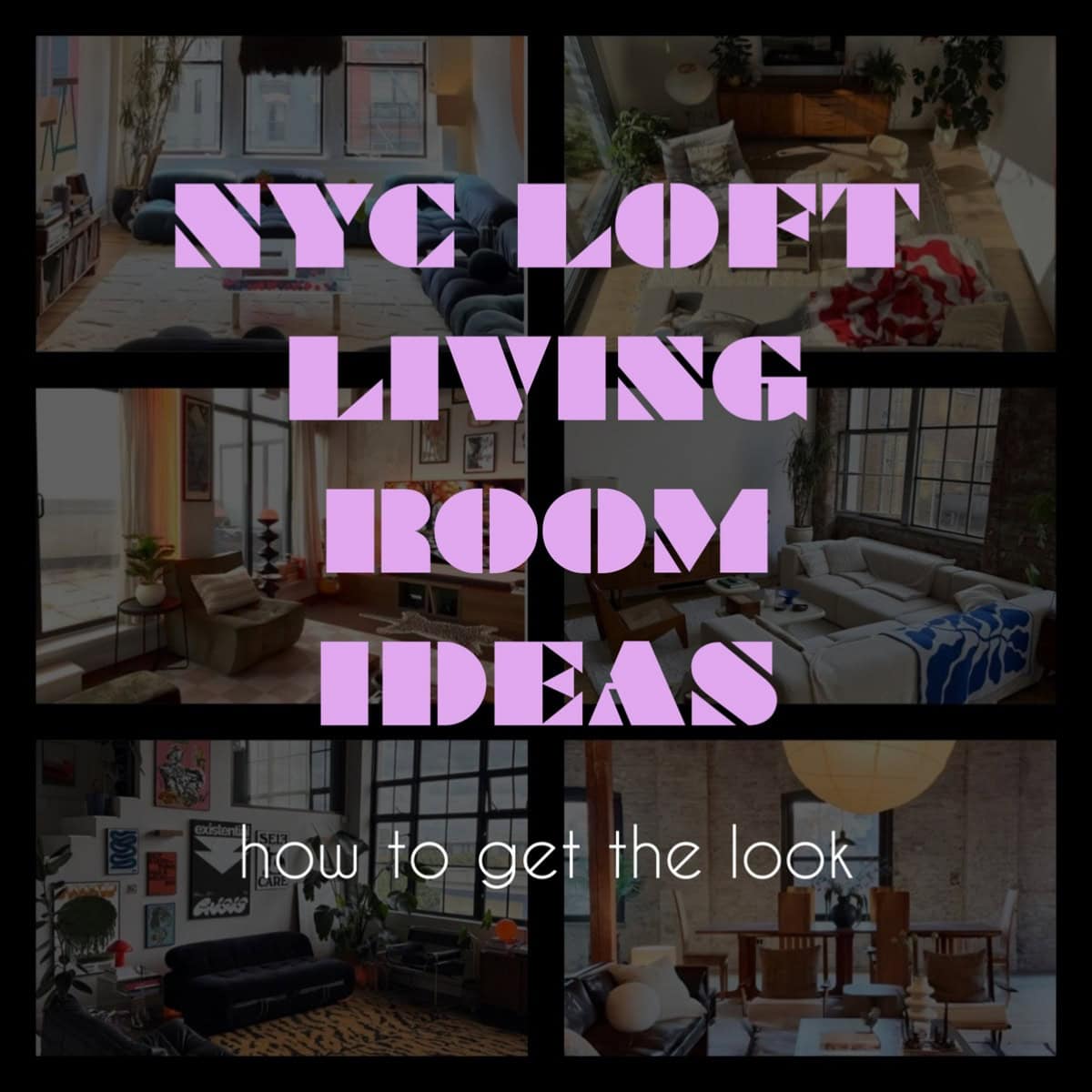 nyc loft living room