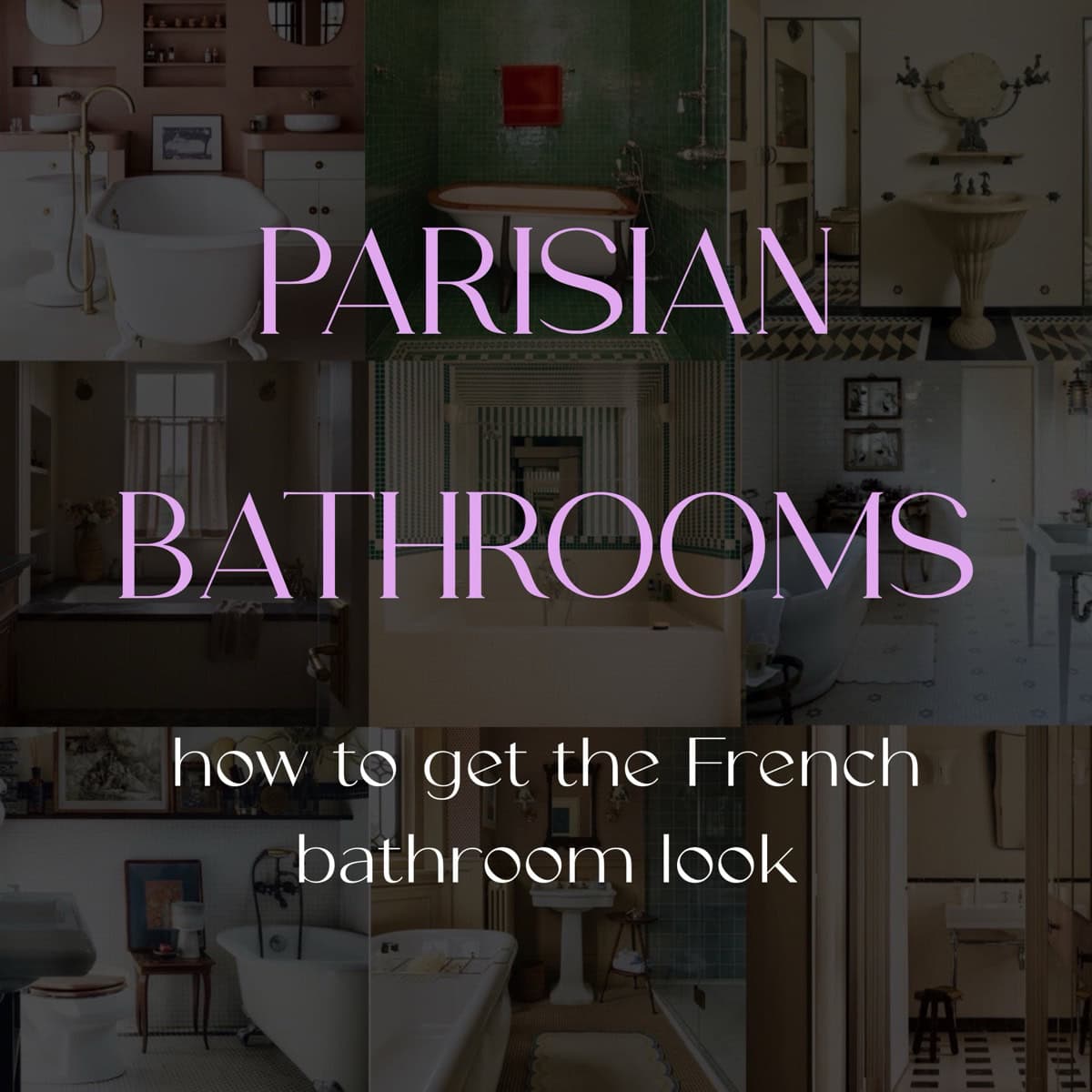 parisian bathroom ideas
