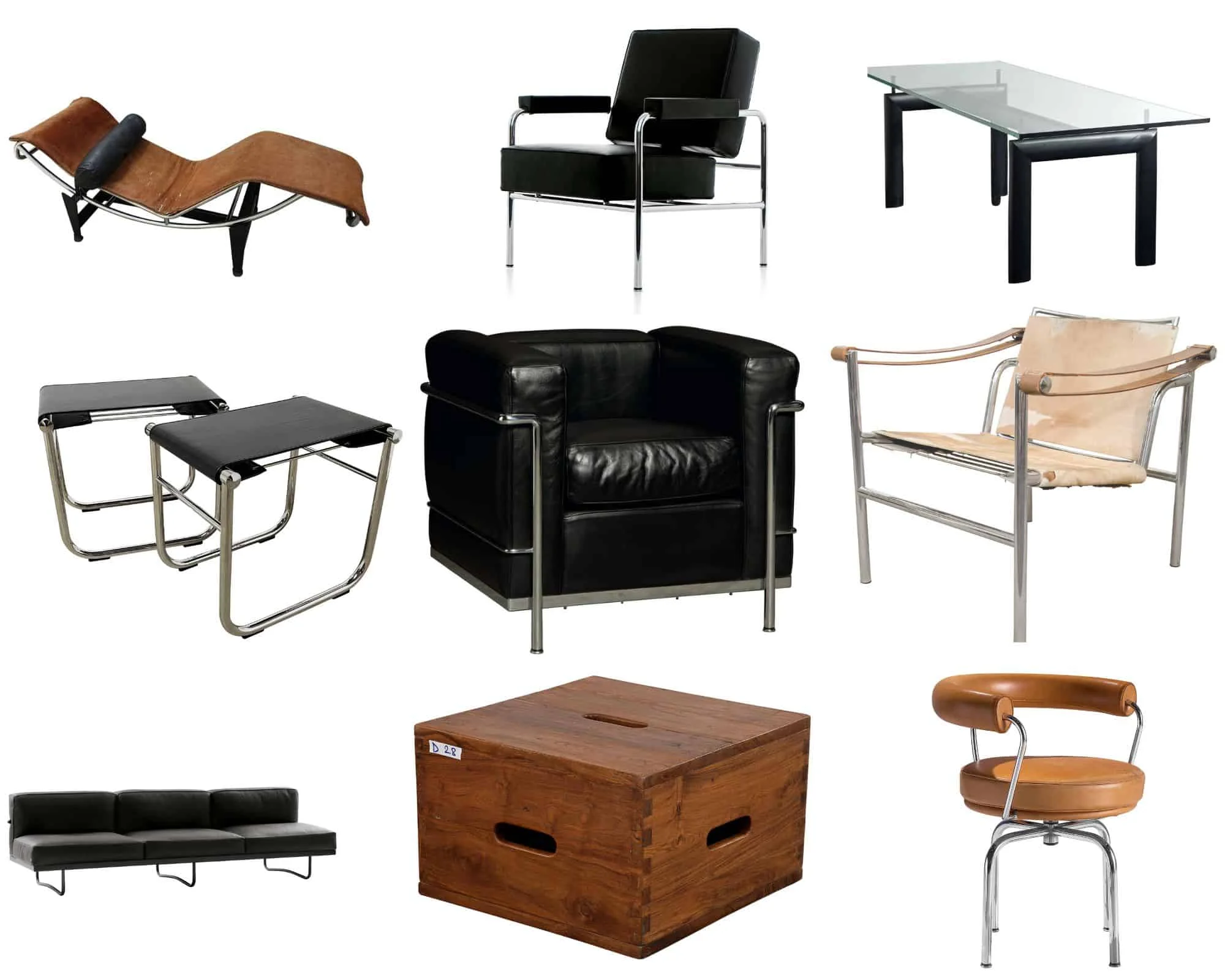 Le Corbusier Furniture Collage