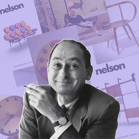George Nelson Furniture Design , Clocks, And Interiors
