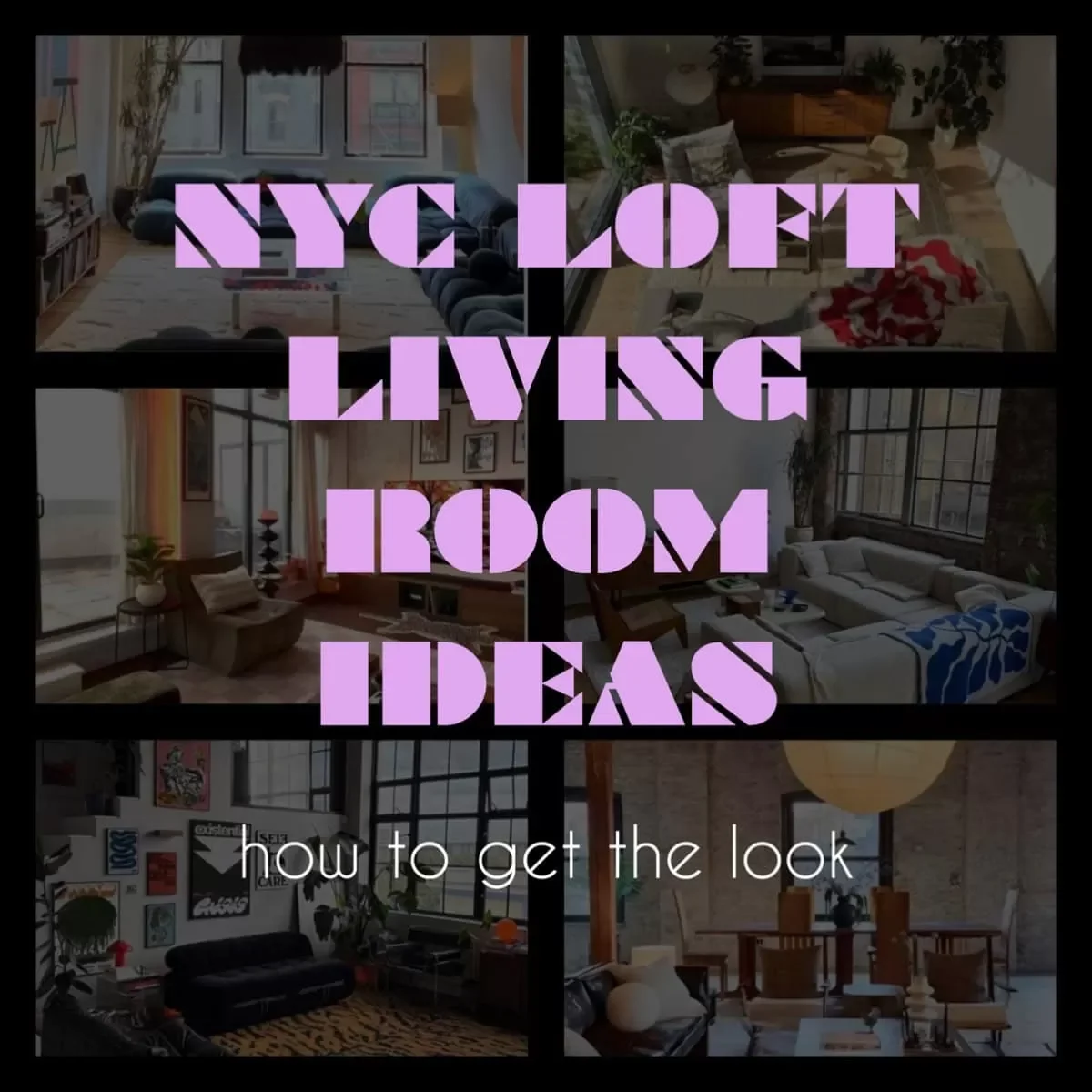 nyc loft living room